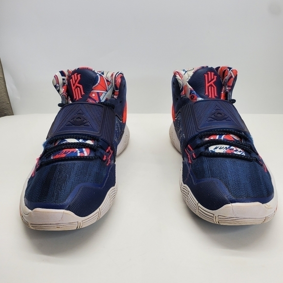 Nike Kyrie 6 “Team USA” Blue Red White Shoes Men Size 9 Irving BQ4630-402 - Picture 2 of 16